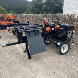 37 Ton Megga Spitter Pro Log Lift Petrol Engine Log Splitter Towable