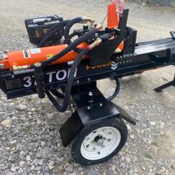 37 Ton Megga Spitter Pro Log Lift Petrol Engine Log Splitter Towable