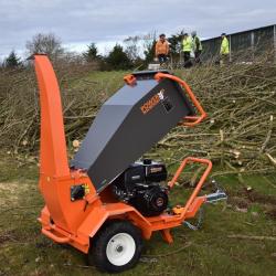 Wood Chipper 3.5" Capacity Processor Heavy Duty Chipper 15hp Petrol Engine Tow