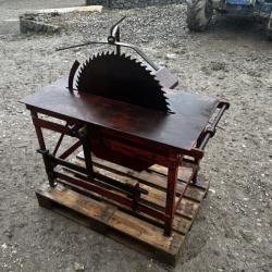 Saw Bench Timber Log Logs Tractor Mounted