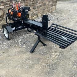 37 Ton Megga Spitter Pro Log Lift Petrol Engine Log Splitter Towable