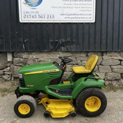 John Deere X740 Diesel Ride On Lawn Mower Grass Paddock Golf Football Mulching