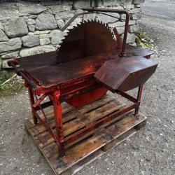 Saw Bench Timber Log Logs Tractor Mounted