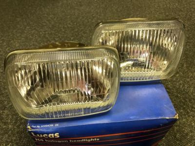 NOS Lucas H4 Halogen Headlight Conversion Kit Ford 60084094